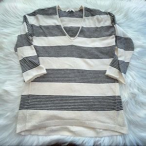 Madewell striped V-neck Sweater
